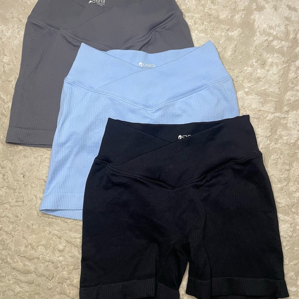 Women Shorts - Black, Blue, Gray